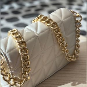 Crème Quilted Bag